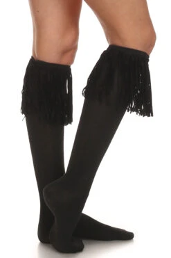 Over The Knee Fringe Socks