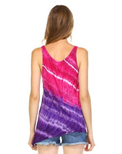 Tie Dye For You Tank Top -Selected Women's Clothing Store 4762 FUS PUR 3 FS