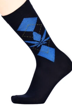 Men's Dress Socks Argyle Weed Print -Selected Women's Clothing Store 513DS034 02