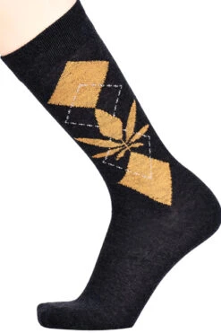 Men's Dress Socks Argyle Weed Print -Selected Women's Clothing Store 513DS034 03