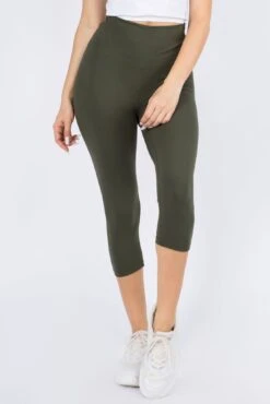 High-Rise Essential Capri Leggings -Selected Women's Clothing Store 518SD DOL 01a0d553 6fb1 45ad b789 383c8446f25c