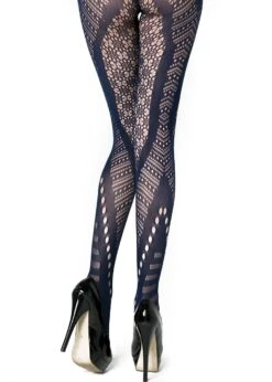 Chevron Fishnet -Selected Women's Clothing Store 6110008 nav whtBG