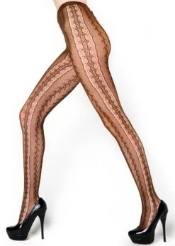 BORDER PATTERN FISHNET -Selected Women's Clothing Store 6110015 cof 2