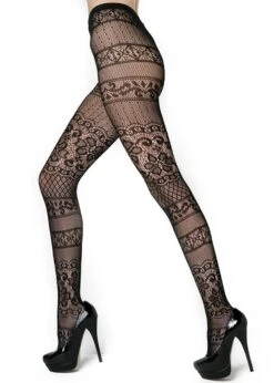 Sexy Fishnet -Selected Women's Clothing Store 6110018 blk 2 whtBG