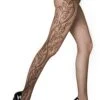 Side Floral Fishnet -Selected Women's Clothing Store 6110023R COF