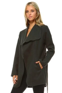 Tailored Style Tie Waist Trench Coat -Selected Women's Clothing Store 69172 CHA 1