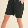 Sporty Chic Scuba Shorts -Selected Women's Clothing Store 807JG017 BLK l