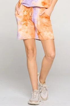 Daydreamer Tie Dye Loungewear Shorts -Selected Women's Clothing Store 807SR007 or