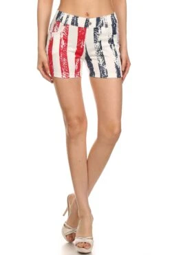 Rosie American Flag Shorts -Selected Women's Clothing Store 807jn067 1