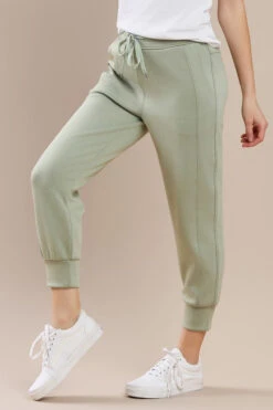Sporty Cropped Joggers -Selected Women's Clothing Store 817JG017 SAG 2 l