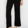 High Rise Straight Leg Pants -Selected Women's Clothing Store 817SC018 BLK l