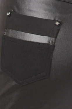 Gemma Faux Leather Short -Selected Women's Clothing Store 821JD010 BLK 6