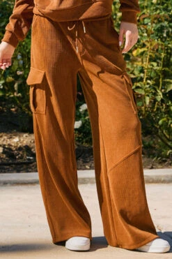 Women’s Corduroy Cargo Pants -Selected Women's Clothing Store 827CD002 COP