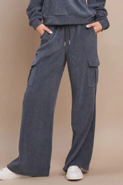 Women’s Corduroy Cargo Pants -Selected Women's Clothing Store 827CD002 DEM 4