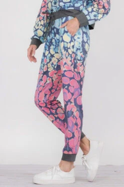 Cotton Candy Printed Ombre Joggers -Selected Women's Clothing Store 827JG0093