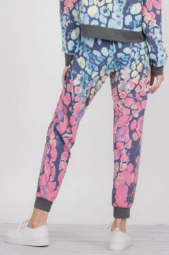 Cotton Candy Printed Ombre Joggers -Selected Women's Clothing Store 827JG0094