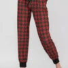 Christmas Holiday Knit Printed High-Rise Joggers -Selected Women's Clothing Store 827JG0141