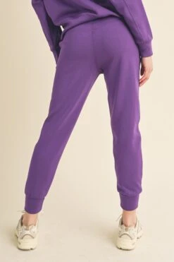 Women’s Sporty Chic Scuba Joggers -Selected Women's Clothing Store 827JG017N PUR 3