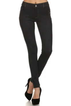 Jane Skinny Fit Jeggings -Selected Women's Clothing Store 827JN088 BLK 2 xl