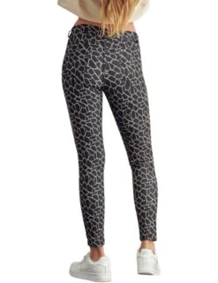 Leopard Print Jeggings With Belt Loops -Selected Women's Clothing Store 827JP003BLK2
