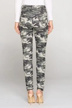 Camouflage 5-Pocket Jeggings With Belt Loops -Selected Women's Clothing Store 827JP011 AMG 4