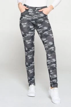 Camouflage 5-Pocket Jeggings With Belt Loops -Selected Women's Clothing Store 827JP011 CHA