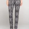 Bold Snakeskin Jeggings With Belt Loops -Selected Women's Clothing Store 827JP012 BLK