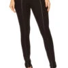 Run The World Faux Leather Ponte Pants -Selected Women's Clothing Store 827NPT003 BLK 2