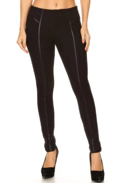 Run The World Faux Leather Ponte Pants