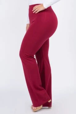 &New Plus Size Women's High-Rise Flare Bootcut Pants