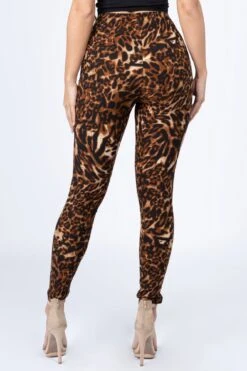 Animal Instinct Peach Skin Leggings -Selected Women's Clothing Store 827PT364 CROP BACK VIEW