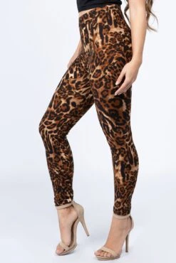 Animal Instinct Peach Skin Leggings -Selected Women's Clothing Store 827PT364 CROP SIDE VIEW