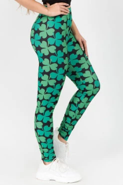 &New Lucky 4-Leaf Clover Printed Leggings -Selected Women's Clothing Store 827PT368 2 7eda6f04 7be1 4b3e a422 a456d59f4055