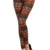 Tribal Print Winter Knit Leggings -Selected Women's Clothing Store 827PT531 3