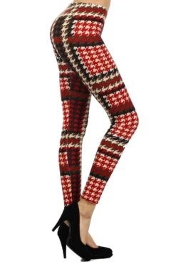 Autumn Printed Houndstooth Leggings -Selected Women's Clothing Store 827PT534 4 3d41aa48 1904 48a8 a2eb 02c1e8d516d7
