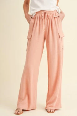Linen Cargo Pants -Selected Women's Clothing Store 827SR017 SAL l