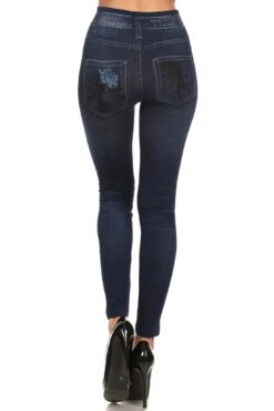 The Christiana Faux Denim Legging -Selected Women's Clothing Store 827jn146 3