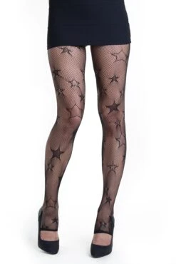 &New Streaming Stars Stirrup Fishnet Tights