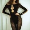 The Wild One Bodystocking -Selected Women's Clothing Store 829YD010 BLK web