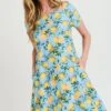 Refreshing Lemon Print Short Sleeve Fit And Flare Dress -Selected Women's Clothing Store 842436168062085744 d4899e14 20bb 4cb6 8383 ef9907e2d6b7