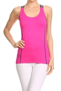 Cross Back Performance Tank Top -Selected Women's Clothing Store ACT302 FUS XL