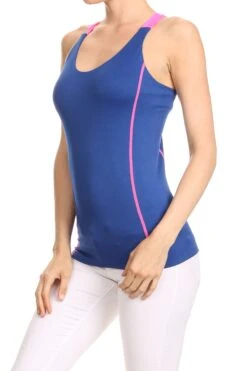 Cross Back Performance Tank Top -Selected Women's Clothing Store ACT302 RBL 2 XL