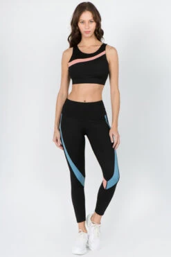 Curves With Confidence Striped Active Workout Set -Selected Women's Clothing Store ACT643 827097 DMU1