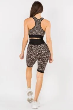 Cheetah Seamless Biker Short Set -Selected Women's Clothing Store ACT654 SML825024 3