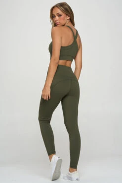 SUPER SOFT Sport Bra And Leggings Active Set With Pockets -Selected Women's Clothing Store ACT690 AMG ACT827120 AMG3