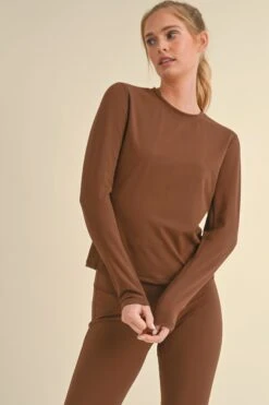 Active Long Sleeve Top -Selected Women's Clothing Store ACT700 COF 4