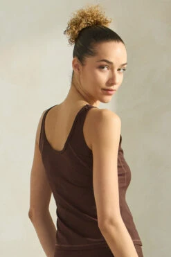 Fits Just Right Active Tank Top -Selected Women's Clothing Store ACT706 COF ACT827164 COF 1