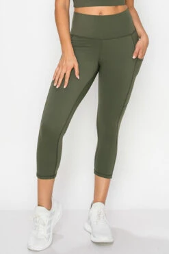 SUPER SOFT Active Capri Legging With Pockets -Selected Women's Clothing Store ACT817120 AMG1