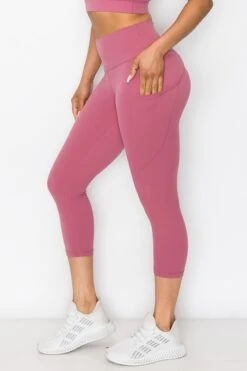 SUPER SOFT Active Capri Legging With Pockets -Selected Women's Clothing Store ACT817120 DSR