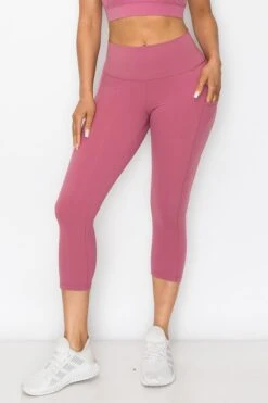 SUPER SOFT Active Capri Legging With Pockets -Selected Women's Clothing Store ACT817120 DSR 2
